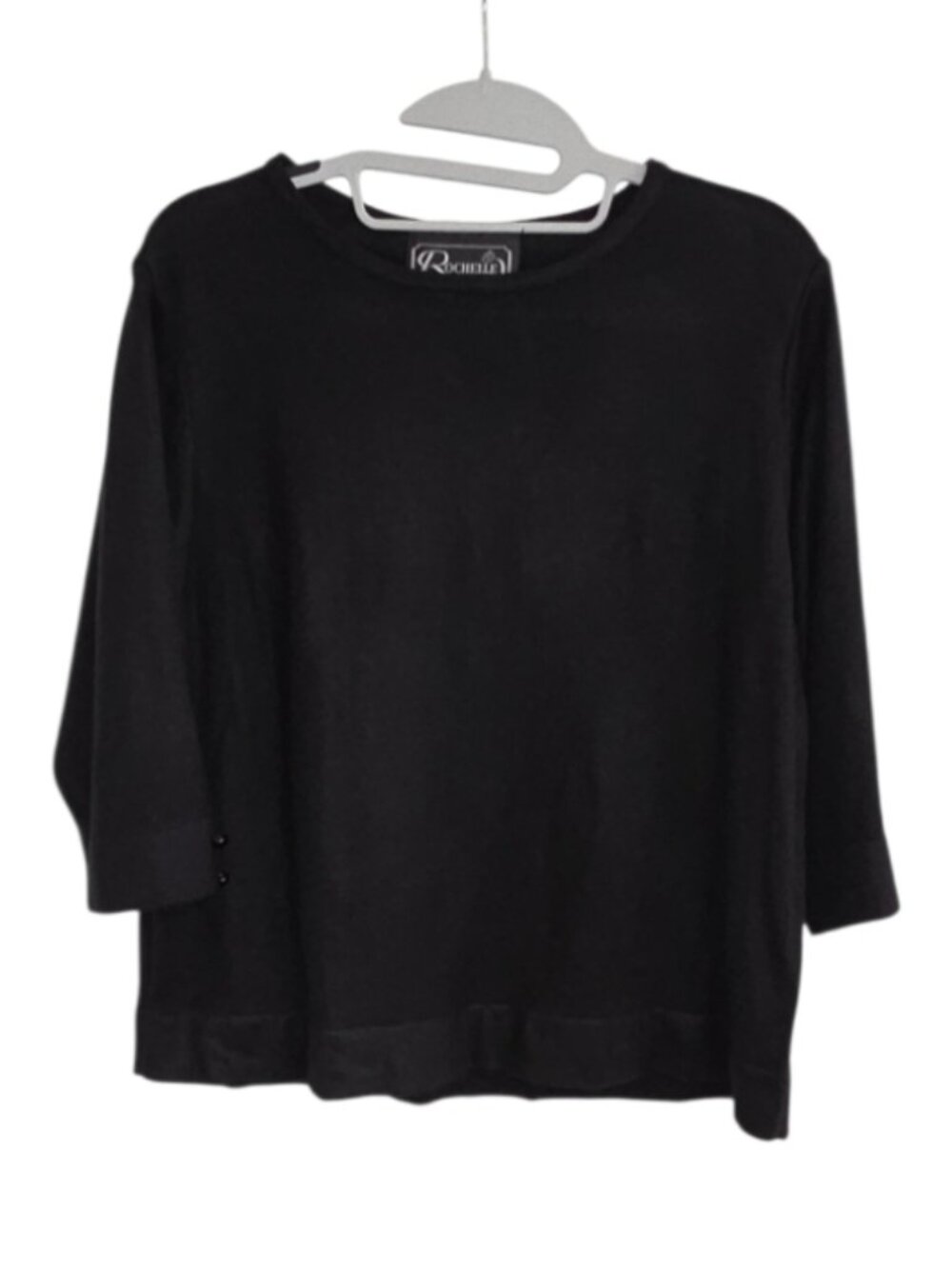 Vintage Rochelle California Sweater Black Womens Size Medium Quiet Luxury